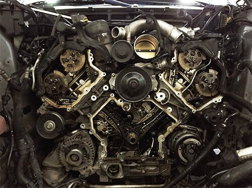 Замена цепей ГРМ на двигателе 5.0 / 5.0 SC Range Rover Sport